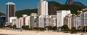 Panoramic view of copacabana beach in rio de janeiro  brazil medium